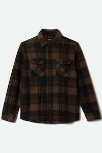 Brixton Bowery WB Arctic Stretch Fleece Burro Brown/Black Plaid