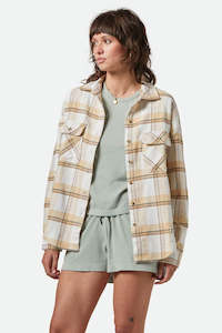 Brixton Womens Bowery W Classic Flannel Off White/Semolina/Washed Copp
