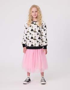 Girls Hoodies Crews: Kissed By Radicool Ballerina Crew