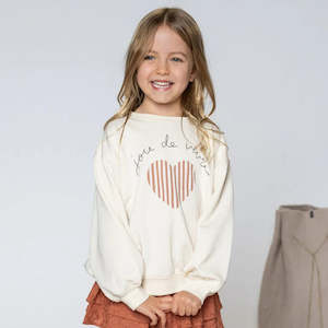 Girls Hoodies Crews: Rylee + Cru Oversized Sweatshirt - Joie de Vivre