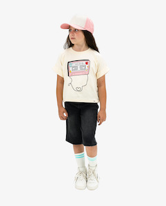 Girls Skirts Shorts: The BOB + TGC Black Wash Jorts