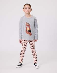 Girls Pants: Kissed by Radicool Panda Pack Leggings