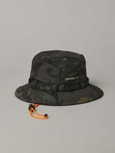 Just Another Fisherman Mini Wide Brim Hat Black Camo