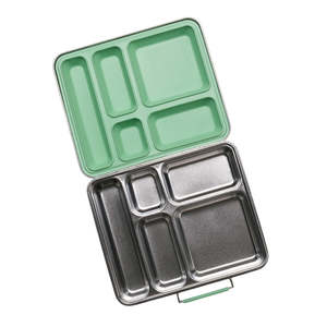Youth Bags: Nestling Stainless Steel Jumbo Bento Box - Sage