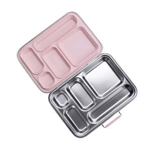 Nestling Stainless Steel Bento Box - Dusty Pink