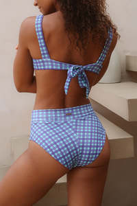 Solsea Hayley Bottom Purple Plaid