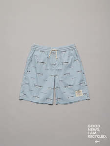 Just Another Fisherman Mini Mullet Shorts Sterling Blue