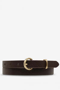 Status Anxiety Happens All The Time Belt Choc Gold