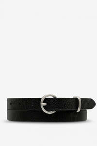 Status Anxiety Happens All The Time Belt Black Silver