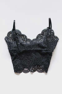 Queen of the Foxes Petite Bralette Black