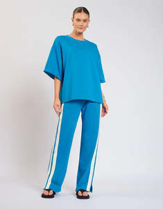 Luna Lane The Mason Club Tee/Azure Blue