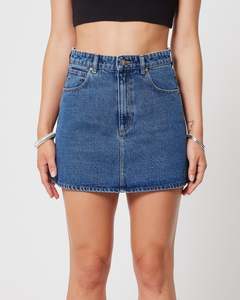 Abrand Aline Skirt Bella Mid Blue