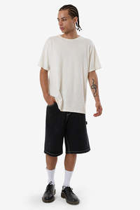 Thrills Big Slacker Denim Short Aged Black