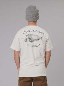 Size Xxxl: Just Another Fisherman Snapper Sea Tee Antique White