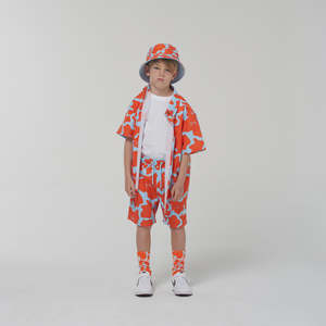 Size 16: Crate Kids Party Time Swim Shorts Orange / Light Blue