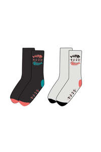 Critical Slide Kids Boneyard Sock 2 Pack Multi