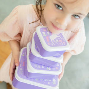 Youth Bags: Kin and Co Unicorn Dreams Lunch & Snack Box Set