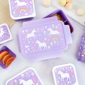 Youth Bags: Kin and Co Unicorn Dreams Bento Lunch Box