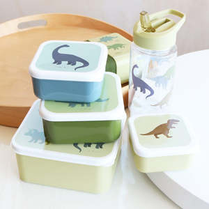 Youth Bags: Kin and Co Dinosaurs Lunch & Snack Box Set