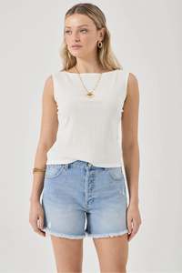 Rollas: Rollas Shell Tank Rib White