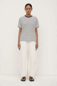 Assembly Leony Stripe Tee True Navy/Antique White