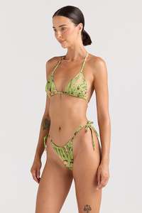 Bikini Bottoms: Poolside Paradiso Tropico Slide String Tie Bottom- Margarita