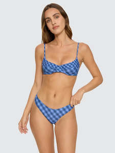 Bikini Bottoms: Thrills High Speed Check Reversible Classic Bikini Bottom