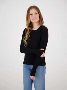 &Wild Coco Long Sleeve Tee Black