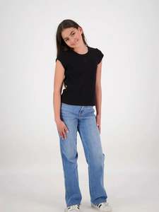 &Wild Luna Bolt Cap Tee Black