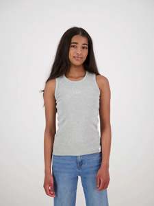 &Wild Nova Ribbed Singlet Grey