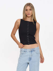Thrills Rhyde Eyelet Tank
