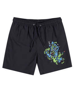 Size 16: Santa Cruz Youth Gremlin Patrol Boardshort Off Black