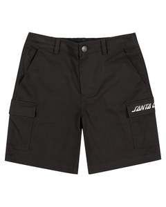 Size 16: Santa Cruz Youth Single Split Strip Cargo Short Onyx