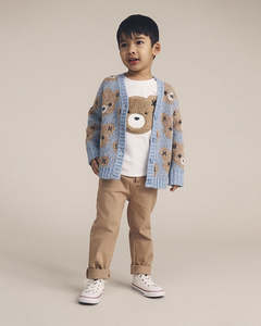 Size 3: Huxbaby White Furry Huxbear T-Shirt