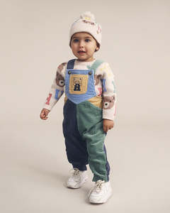 Huxbaby Midnight Colour Block Overalls