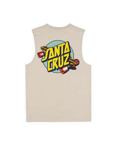 Boys Tees 1: Santa Cruz Youth Summer 76 Muscle Natural