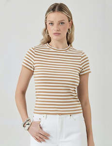 Rollas Classic Tee Paros Stripe