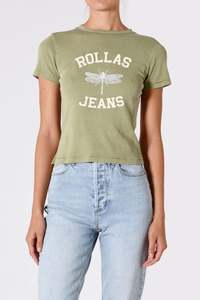 Rollas: Rollas Classic Tee Dragonfly Logo