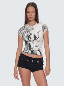 Worship 444 Cap Sleeve Top Zine