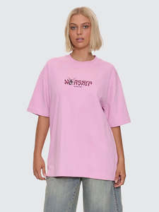 Womens Tops 1: Worship Horns Oversize Fit Tee Lilic Chiffon