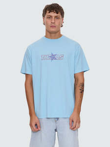 Size Xs: Thrills Supernova Merch Fit Tee Dalis Blue