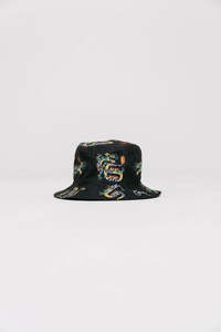 Size O S: Crate Check Dragon Reversible Bucket Hat