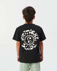 Critical Slide Kids Ying Yang tee Vintage Black