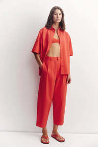 Size 8: Assembly Geno Poplin Pant Chilli