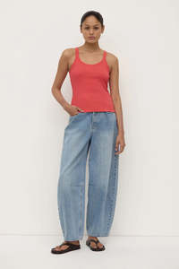 Size 6: Assembly Charlie Rib Tank Washed Chilli