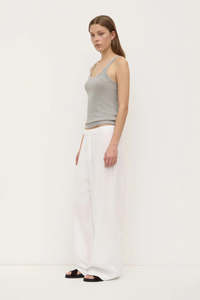 Size 6: Assembly Everyday Linen Pant White