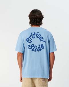 Size Xl: Critical Slide Critical Spiral Tee - Powder Blue