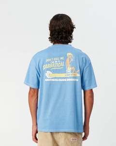 Size Xl: Critical Slide Sabbatical Tee Powder Blue