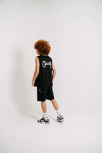 Crate Scripted Muscle Singlet Black