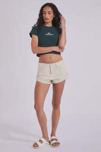 Thrills Remi Rolled Low Rise Baggy Short Stone